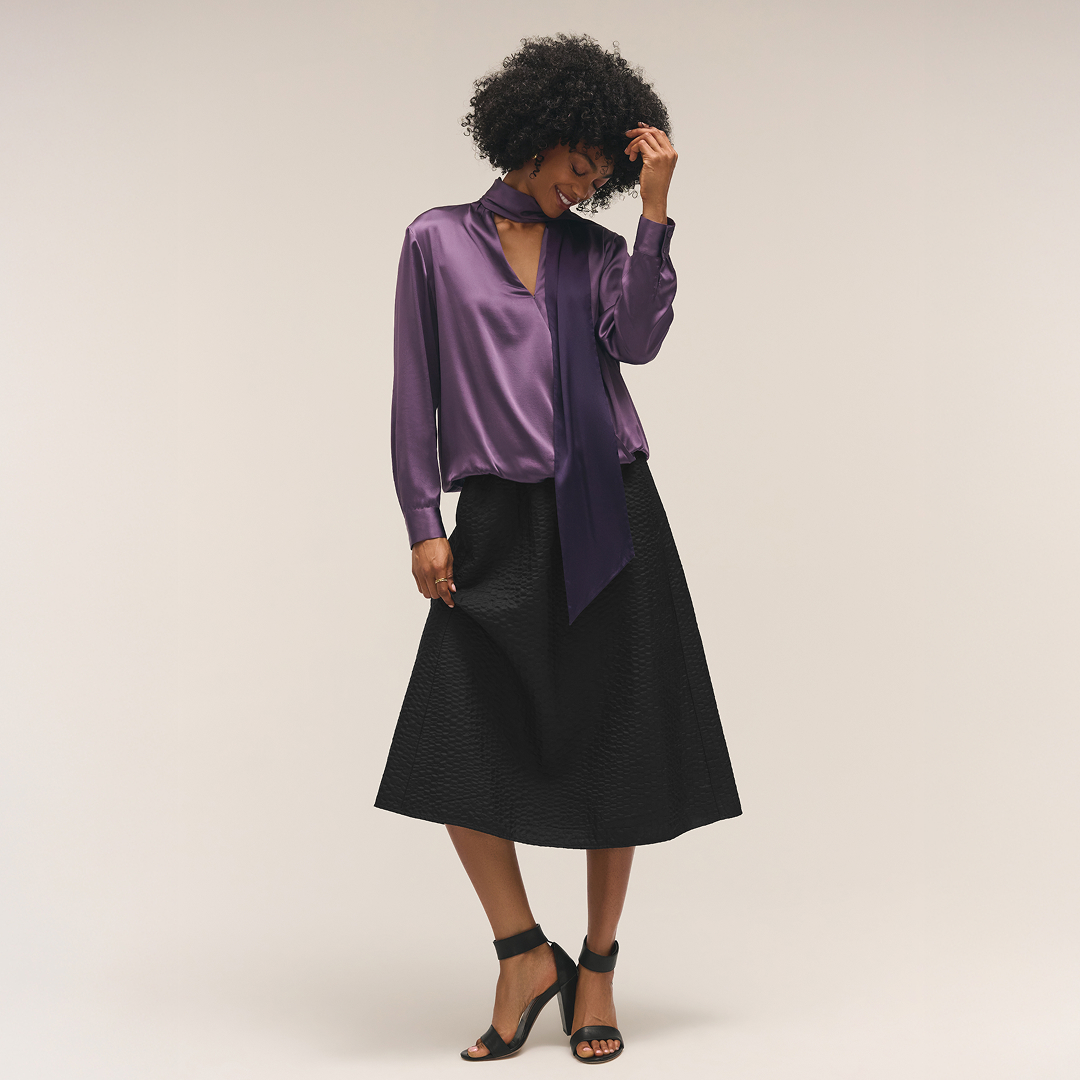 F25%20m12%20mulled%20grape%20silk%20charmeuse%20top%20black%20quilted%20silk%20skirt%20and%20silk%20scarf