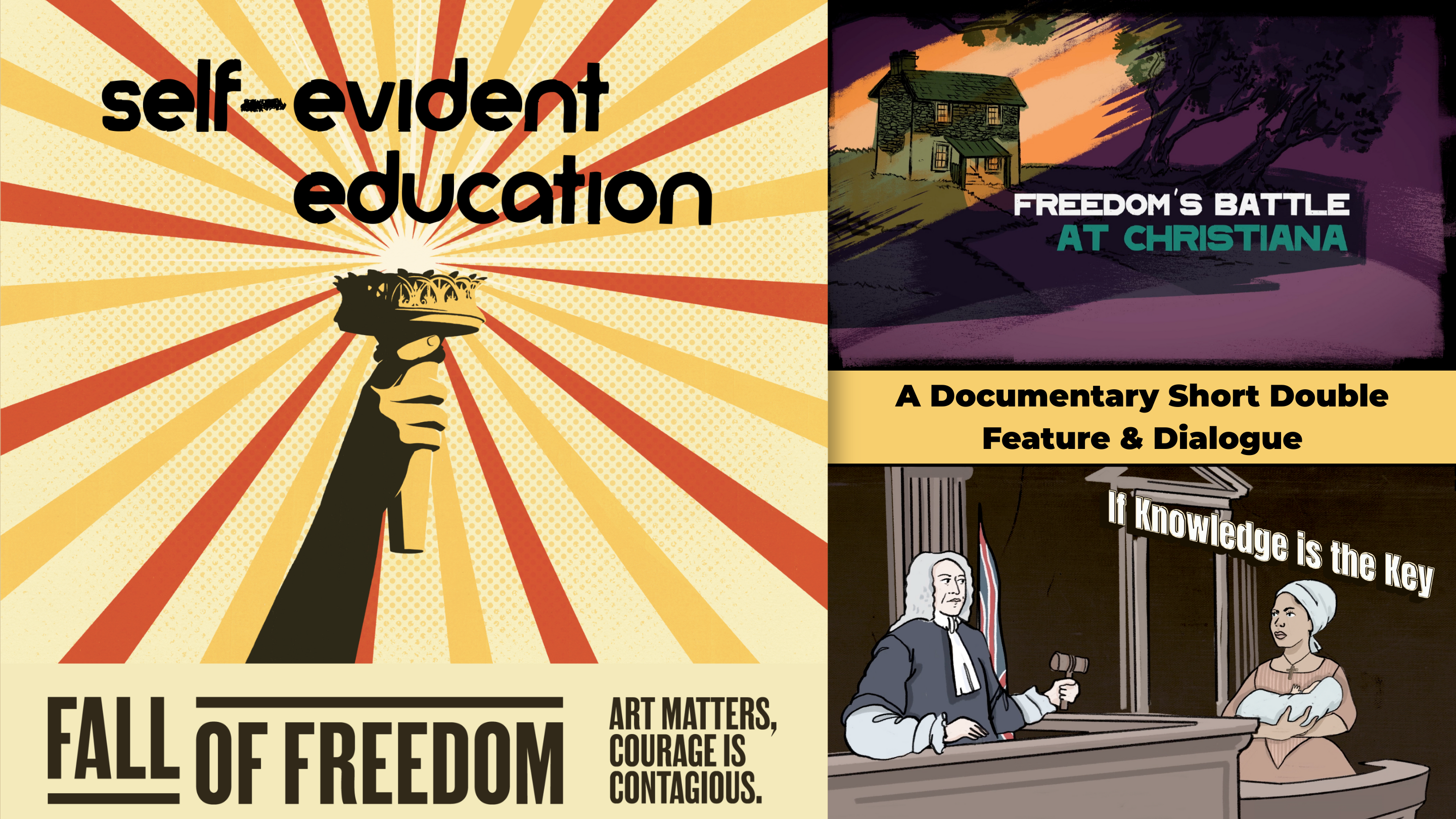 A SCREENING OF TWO SHORT DOCUMENTARY FILMS Self Evident Fall Of Freedom