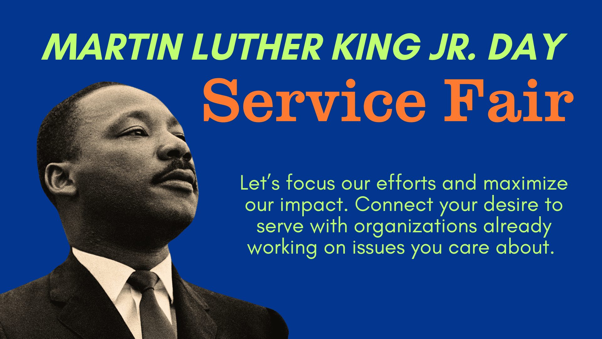 Martin Luther King Jr. Day Mlk Day Service Fair 2